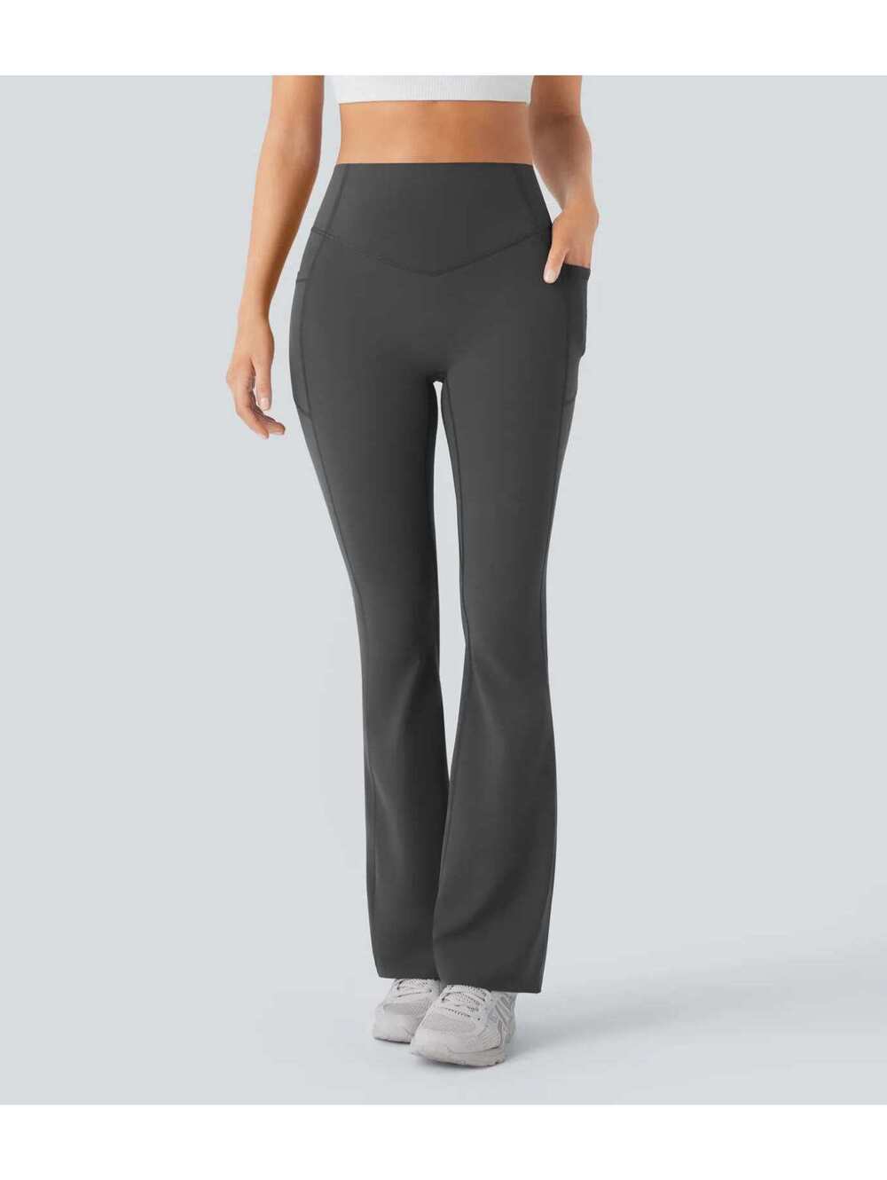 HALARA High Waisted Butt Lifting Tummy Control Shaping Yoga Bootcut L Tall